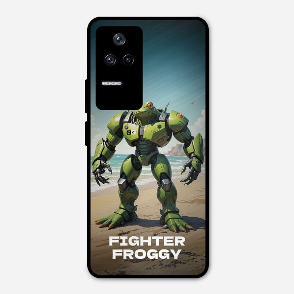Fighter Froggy Metal Back Case for Poco F4 5G