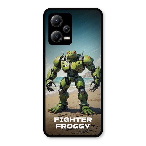 Fighter Froggy Metal Back Case for Poco X5