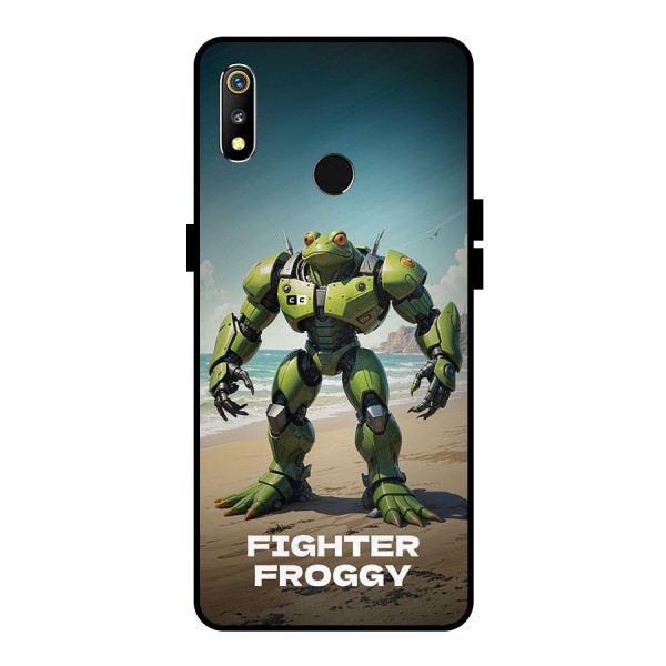 Fighter Froggy Metal Back Case for Realme 3