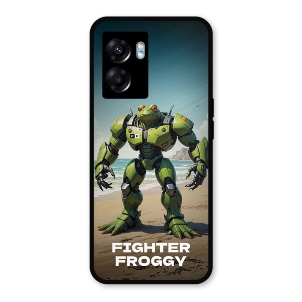Fighter Froggy Metal Back Case for Realme Narzo 50 5G