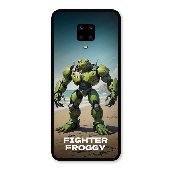 Fighter Froggy Metal Back Case for Redmi Note 9 Pro Max
