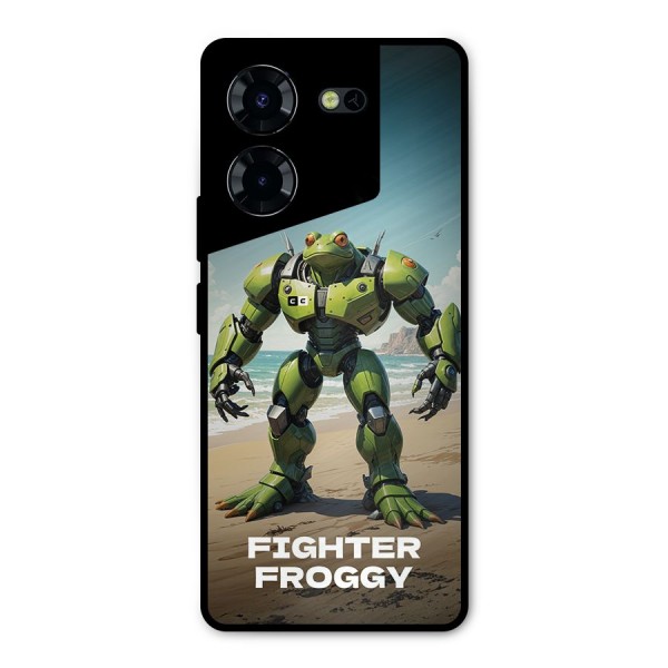 Fighter Froggy Metal Back Case for Tecno Pova 5 Pro 5G