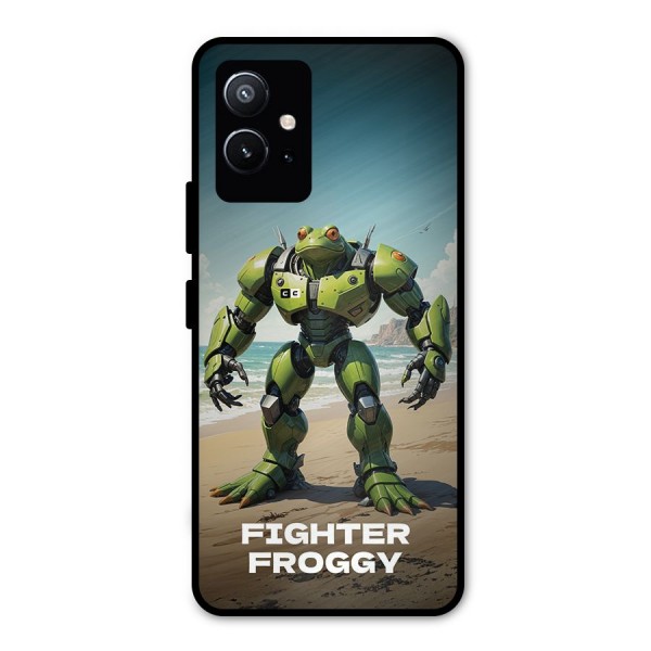 Fighter Froggy Metal Back Case for Vivo T1 5G