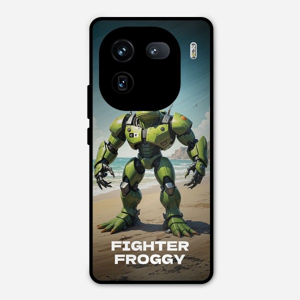 Fighter Froggy Metal Back Case for iQOO 12