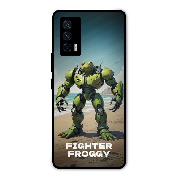 Fighter Froggy Metal Back Case for iQOO 7 5G