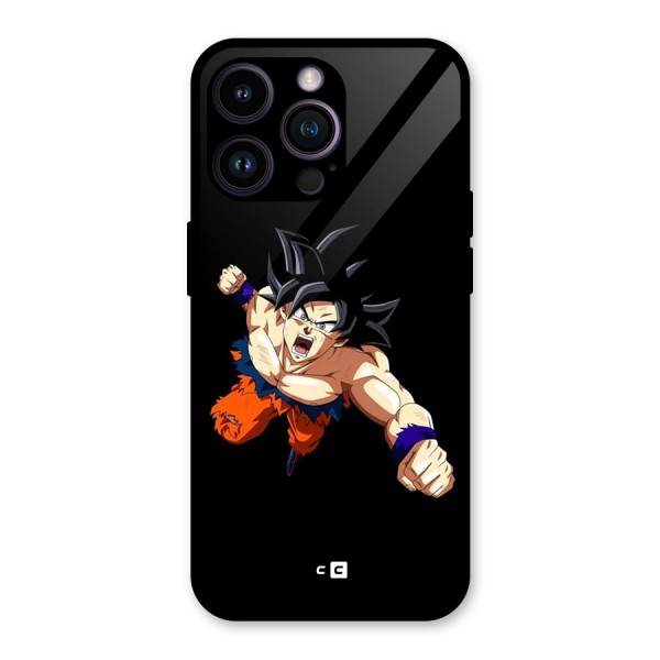 Fighting Goku Glass Back Case for iPhone 14 Pro Max