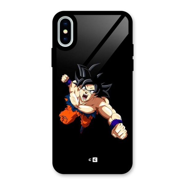 Fighting Goku Glass Back Case for iPhone X