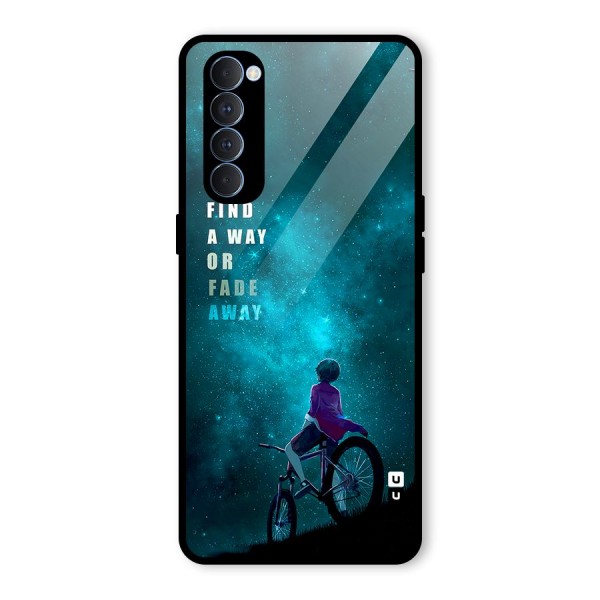 Find Your Way Glass Back Case for Oppo Reno4 Pro