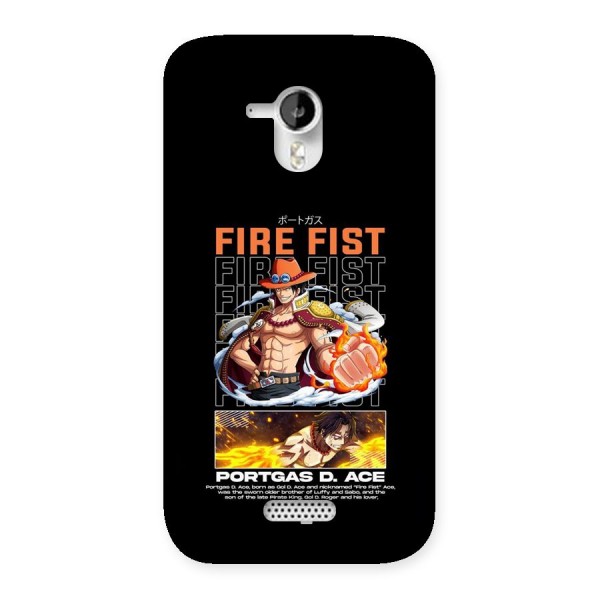 Fire Fist Ace Back Case for Canvas HD A116