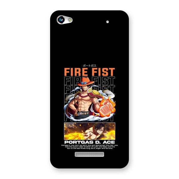 Fire Fist Ace Back Case for Canvas Hue 2 A316