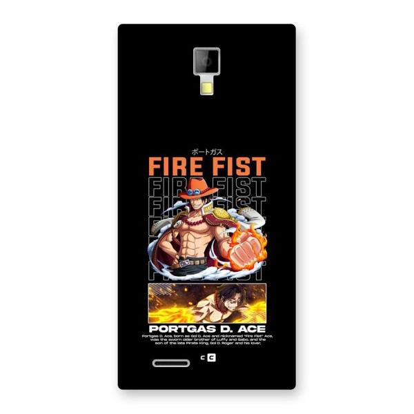 Fire Fist Ace Back Case for Canvas Xpress A99