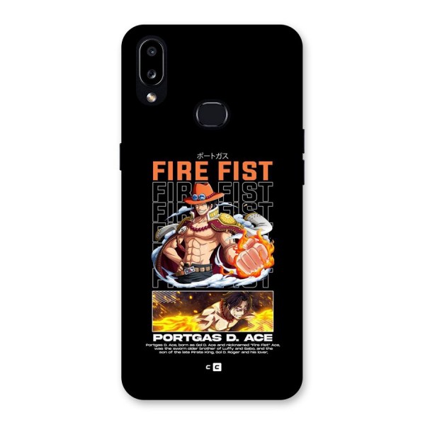 Fire Fist Ace Back Case for Galaxy A10s