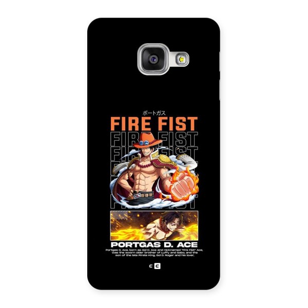 Fire Fist Ace Back Case for Galaxy A3 (2016)