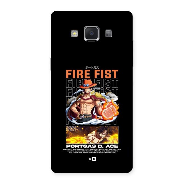 Fire Fist Ace Back Case for Galaxy A5