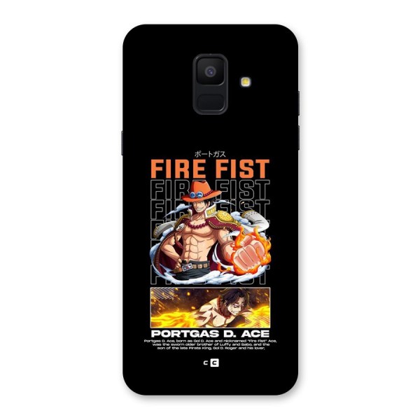 Fire Fist Ace Back Case for Galaxy A6 (2018)
