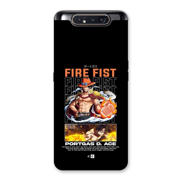 Fire Fist Ace Back Case for Galaxy A80