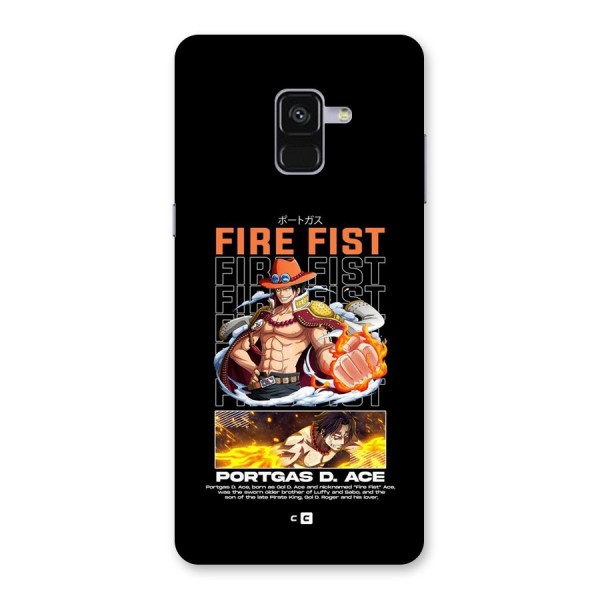 Fire Fist Ace Back Case for Galaxy A8 Plus