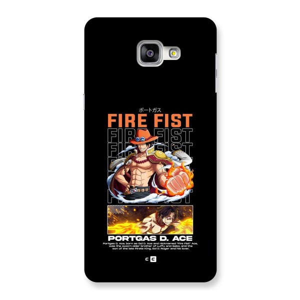 Fire Fist Ace Back Case for Galaxy A9