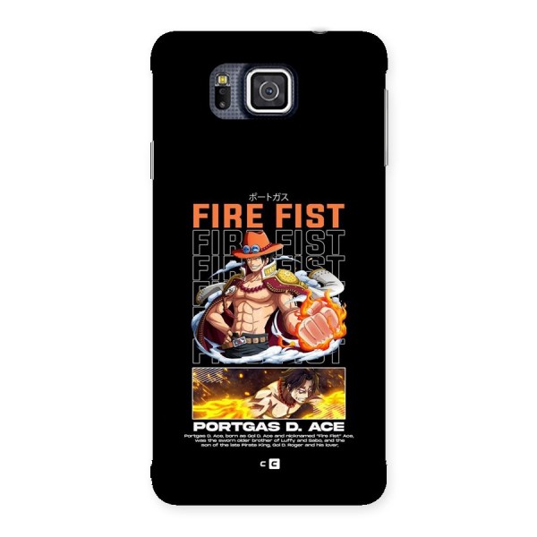 Fire Fist Ace Back Case for Galaxy Alpha