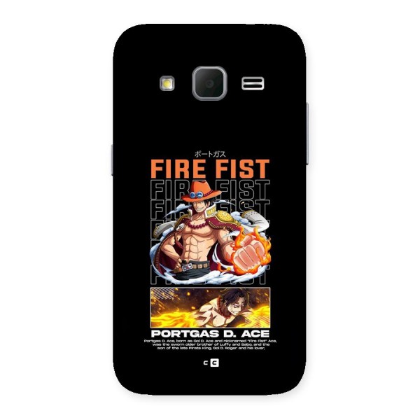 Fire Fist Ace Back Case for Galaxy Core Prime