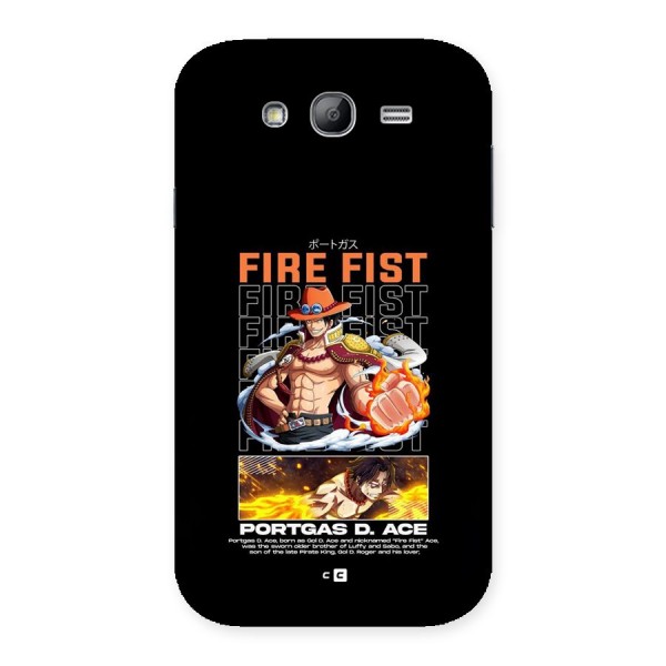 Fire Fist Ace Back Case for Galaxy Grand