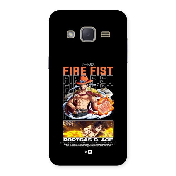 Fire Fist Ace Back Case for Galaxy J2
