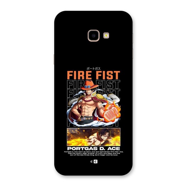 Fire Fist Ace Back Case for Galaxy J4 Plus