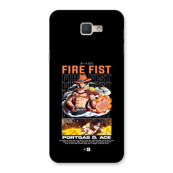 Fire Fist Ace Back Case for Galaxy J5 Prime