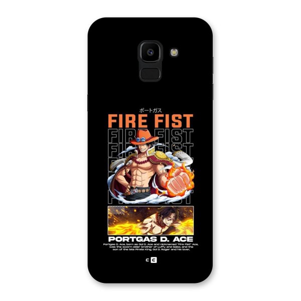 Fire Fist Ace Back Case for Galaxy J6