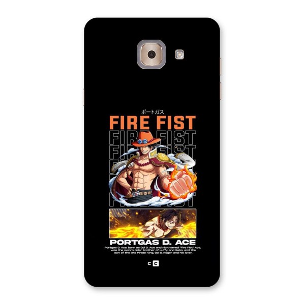 Fire Fist Ace Back Case for Galaxy J7 Max