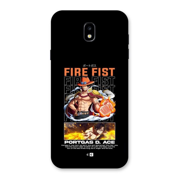 Fire Fist Ace Back Case for Galaxy J7 Pro
