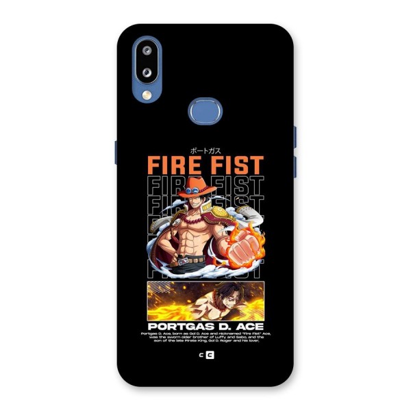 Fire Fist Ace Back Case for Galaxy M01s