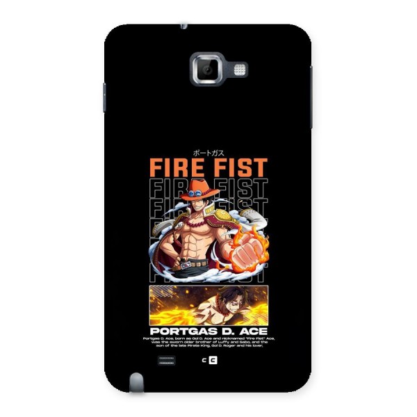 Fire Fist Ace Back Case for Galaxy Note