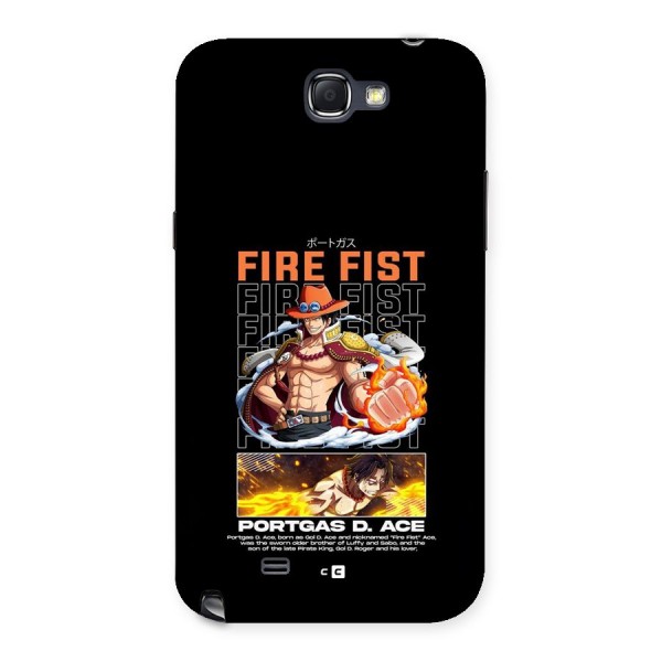 Fire Fist Ace Back Case for Galaxy Note 2