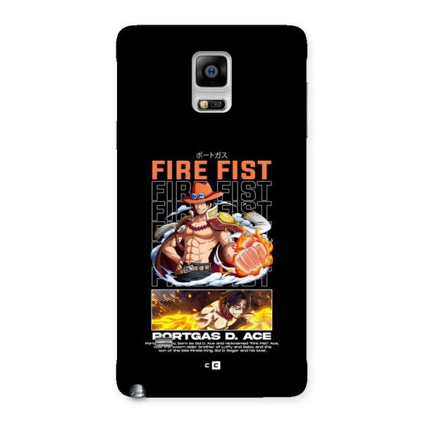 Fire Fist Ace Back Case for Galaxy Note 4