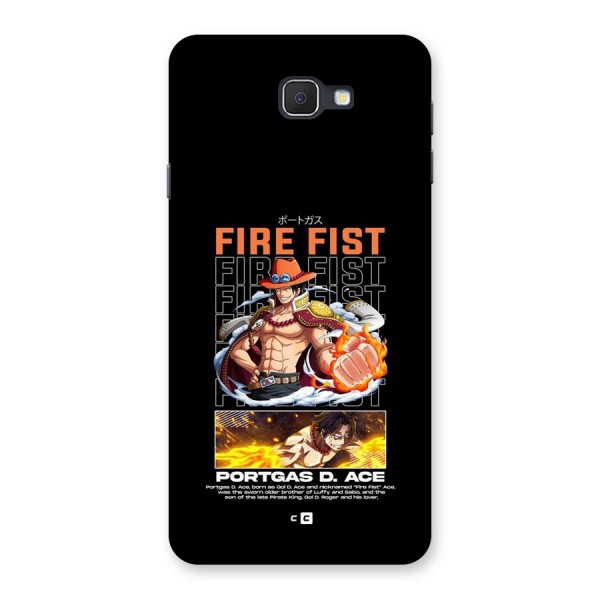Fire Fist Ace Back Case for Galaxy On7 2016