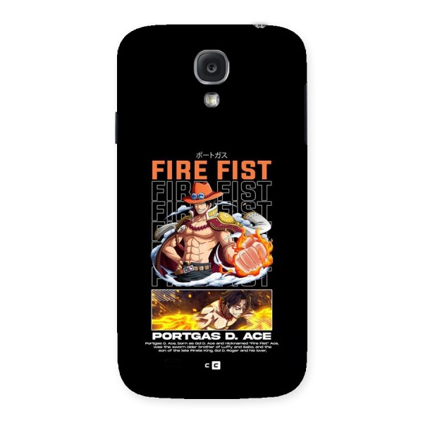 Fire Fist Ace Back Case for Galaxy S4