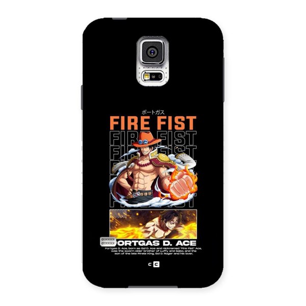 Fire Fist Ace Back Case for Galaxy S5