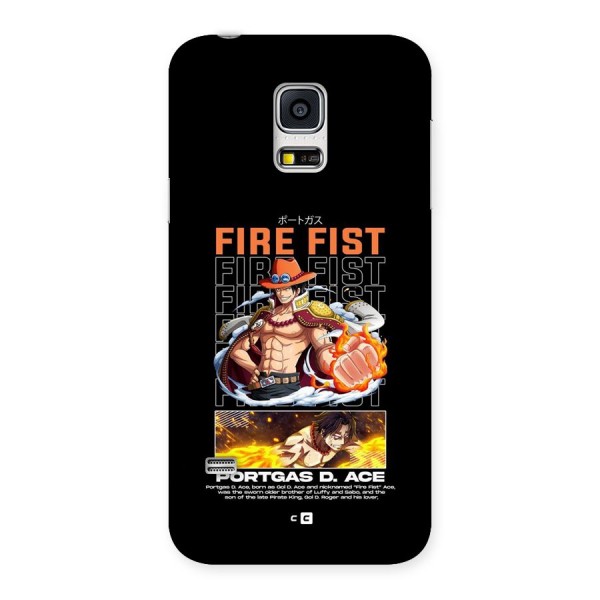 Fire Fist Ace Back Case for Galaxy S5 Mini