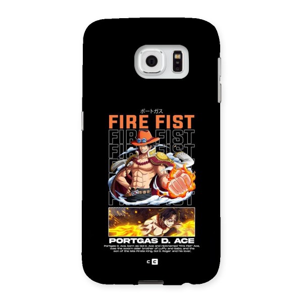 Fire Fist Ace Back Case for Galaxy S6