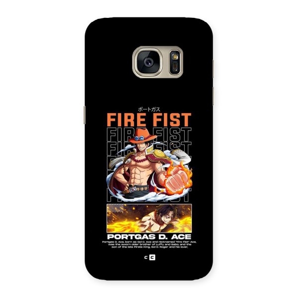 Fire Fist Ace Back Case for Galaxy S7