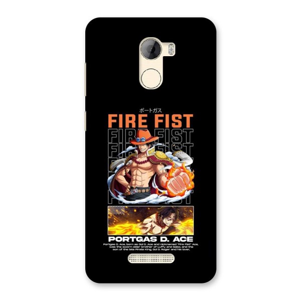 Fire Fist Ace Back Case for Gionee A1 LIte