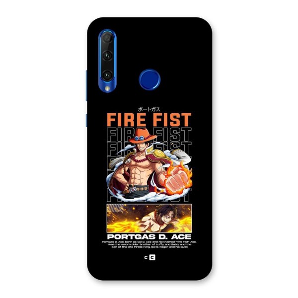 Fire Fist Ace Back Case for Honor 20i
