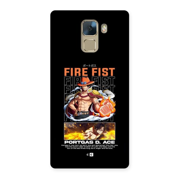 Fire Fist Ace Back Case for Honor 7