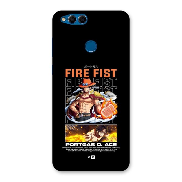 Fire Fist Ace Back Case for Honor 7X