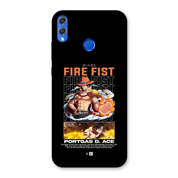 Fire Fist Ace Back Case for Honor 8X