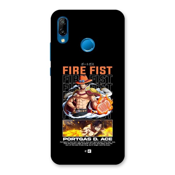 Fire Fist Ace Back Case for Huawei P20 Lite