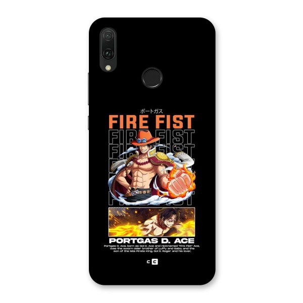 Fire Fist Ace Back Case for Huawei Y9 (2019)