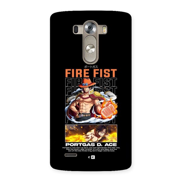 Fire Fist Ace Back Case for LG G3