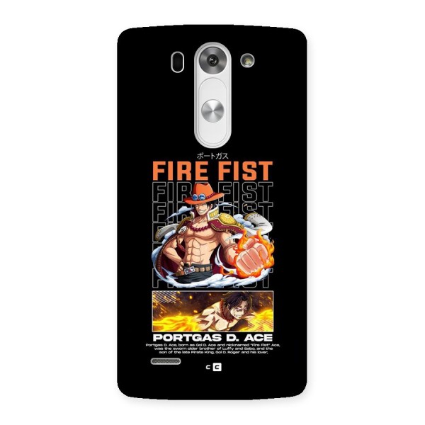 Fire Fist Ace Back Case for LG G3 Beat